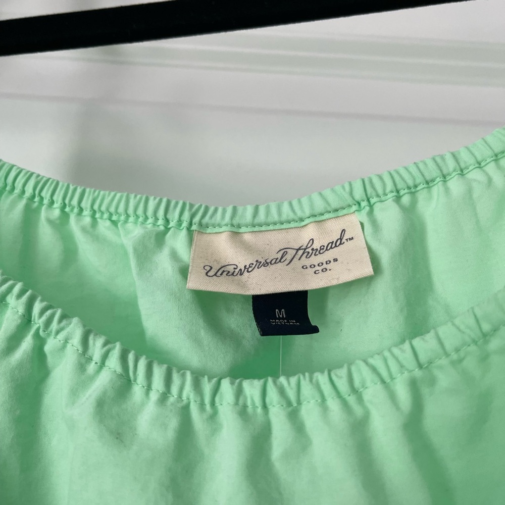 Universal Thread Green Ruched A-line Sundress - Picture 3 of 4